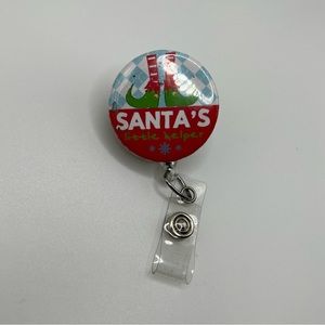 Christmas Retractable Badge Holder